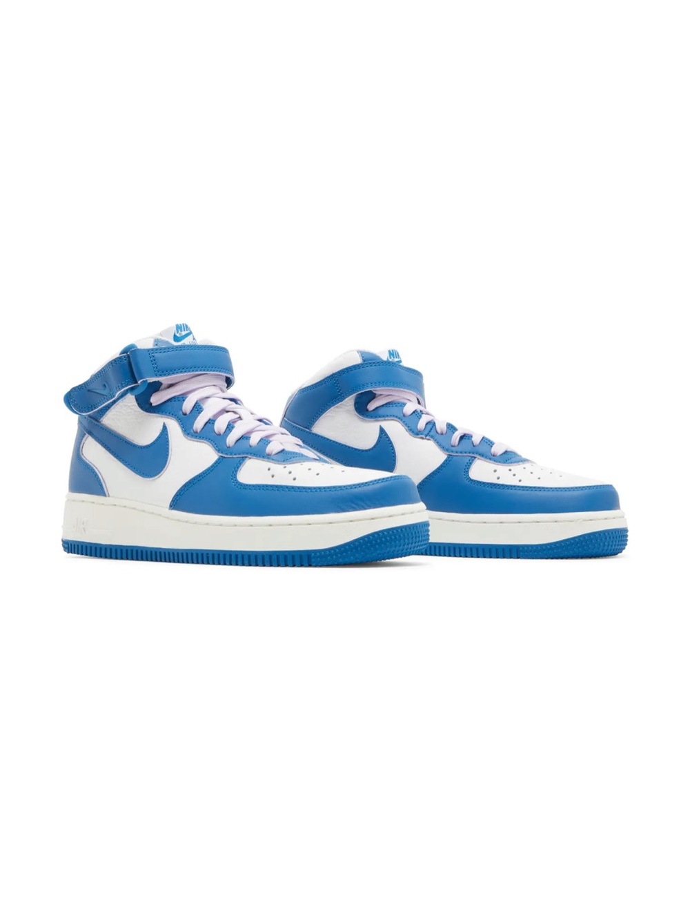 Nike White and Bright Air Force 1 ‘07 Mid-Top Sneakers